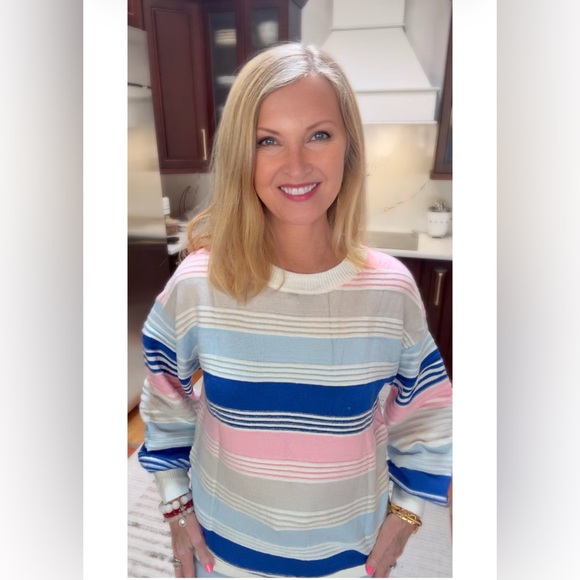 NWT Colorful Striped Sweater-S - Picture 4 of 14
